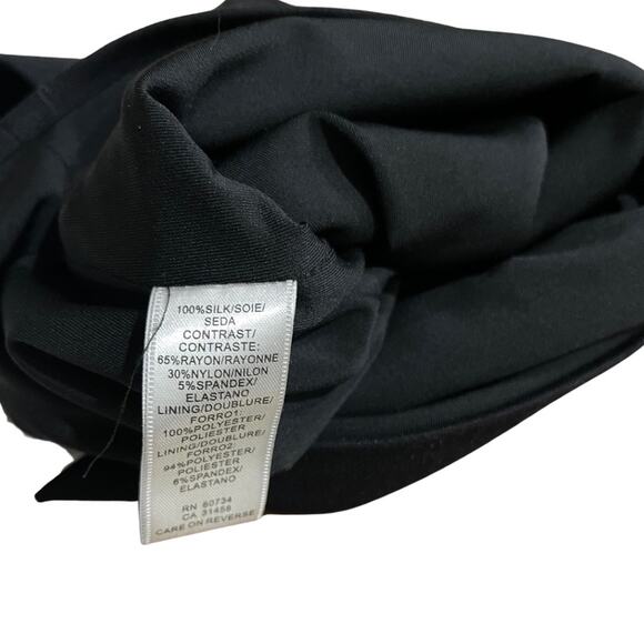 BCBGMAXAZRIA two-tone Prom Wedding Dress Ruffle top 100% Silk Size 2 - Picture 4 of 4